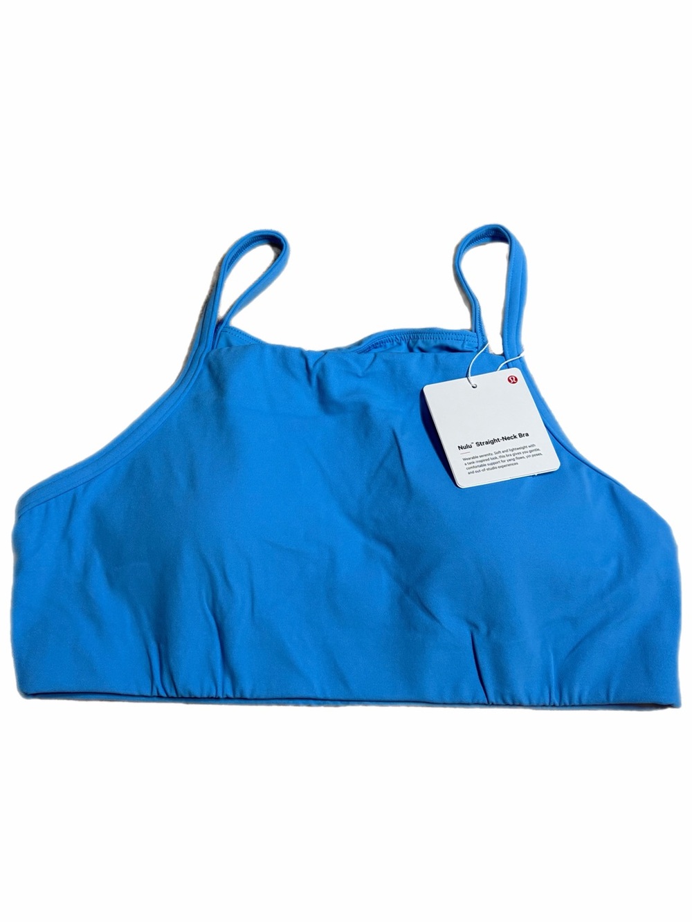 NWT Lululemon Nulu Straight-Neck Bra *Light Support (Ocean Wave) Size M